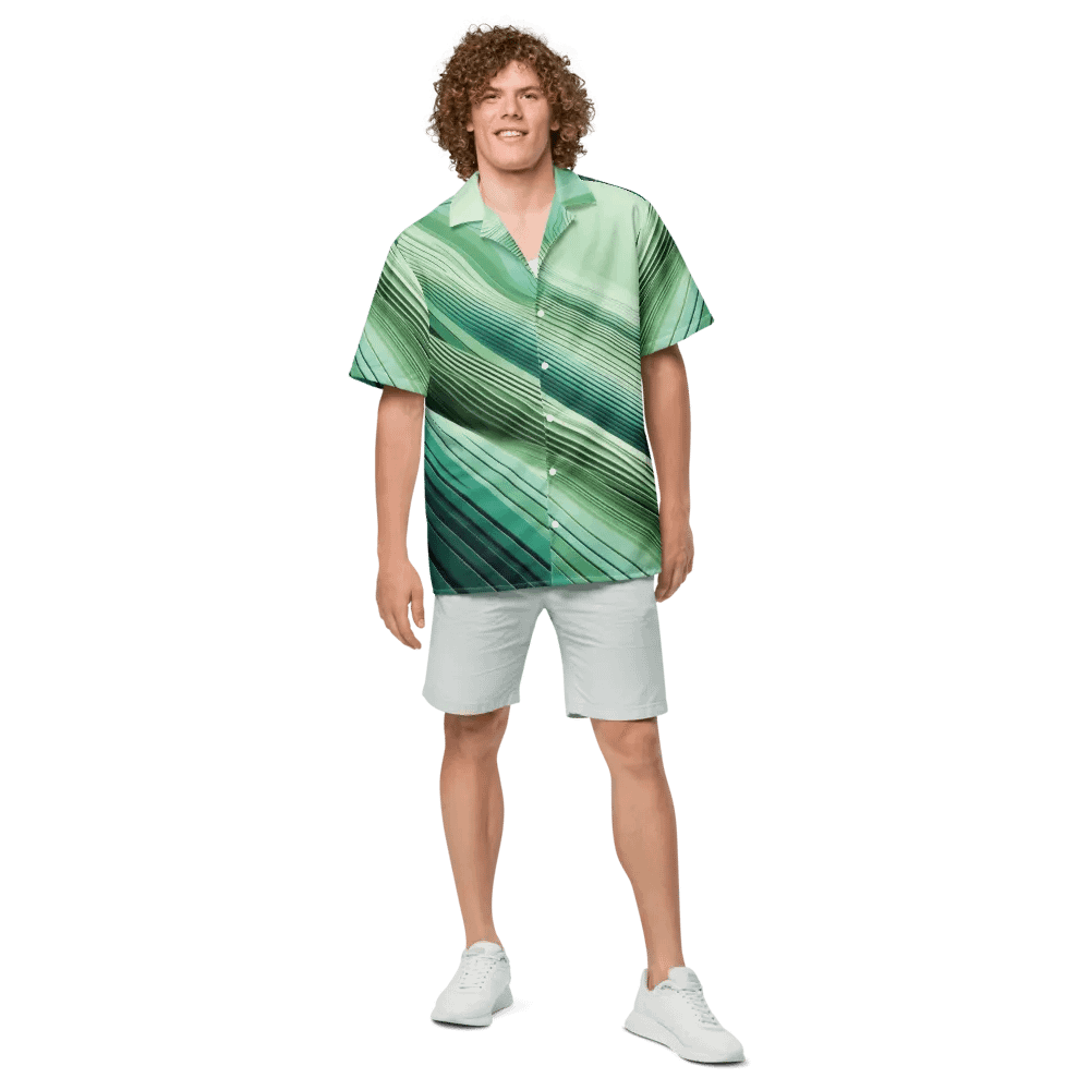 Men's Full-Print-8 Green Hawaiian Shirt product image (6)