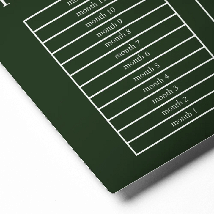 HIGHFALUTIN ANNUAL RENT TRACKER (white design 4) product image (2)