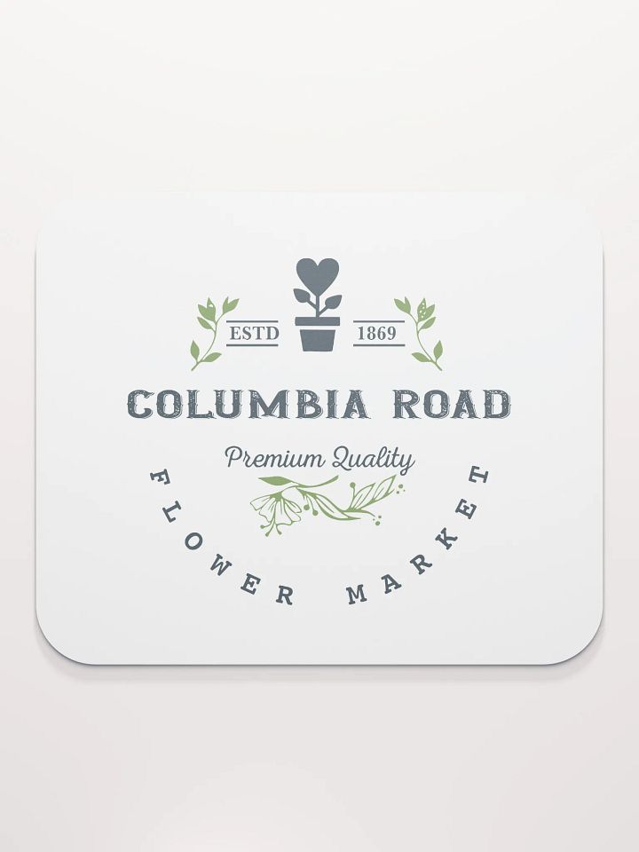 Columbia Road Market Mouse Pad (White) product image (2)