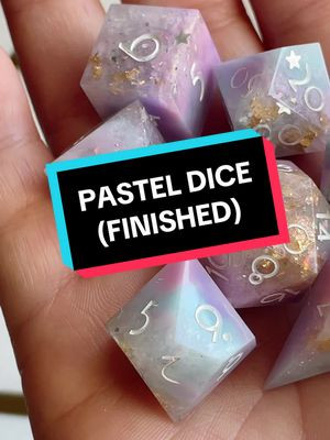 Pastel stars ✨ A recent commission 💖 #dice #dicemaker #fyppppppppppppppppppppppp #fyp #pastel #coquette #dnd #dndtiktok #glitter 