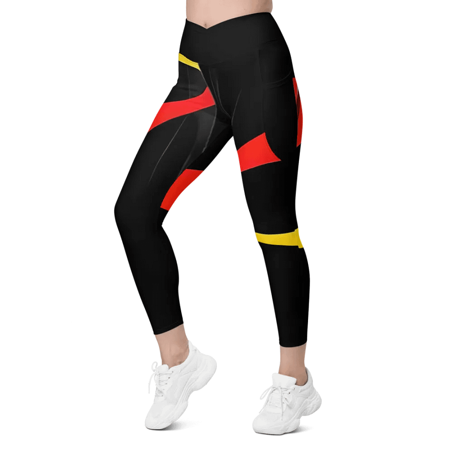 Sunset Aura Crossover Leggings with Pockets product image (12)