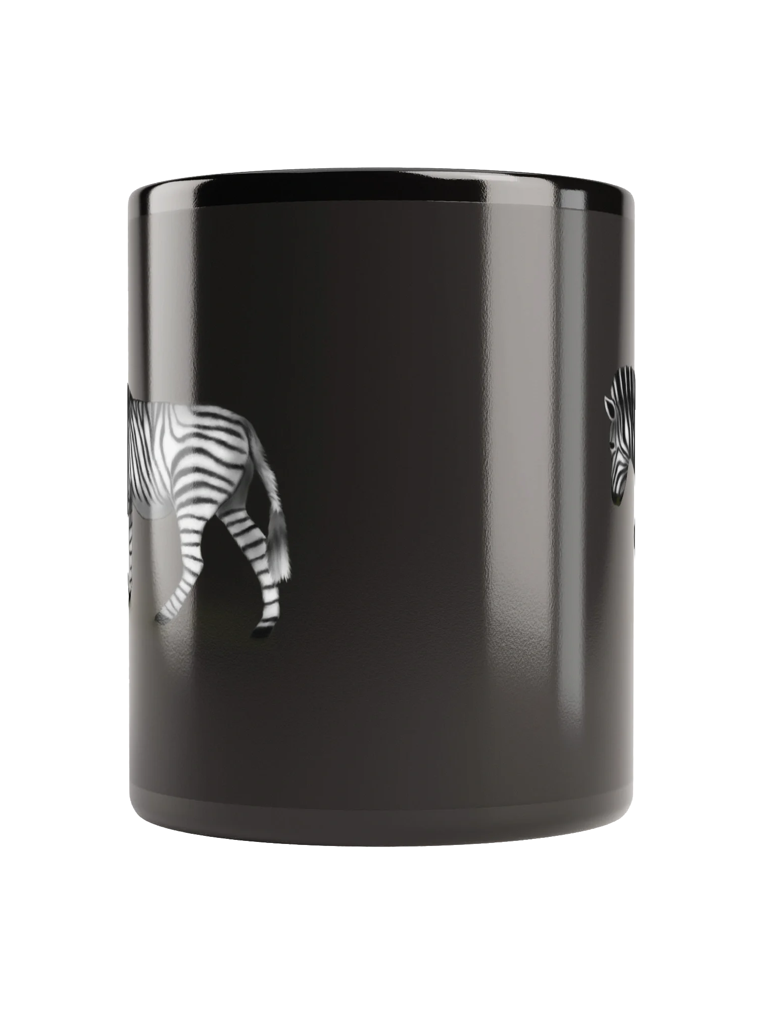 Striped Zebra Black Glossy Mug product image (10)