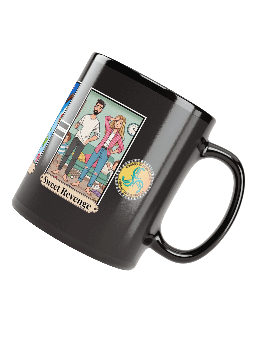 Grandkids + Candy = Sweet Revenge (Both) Glossy Black Mug product image (4)