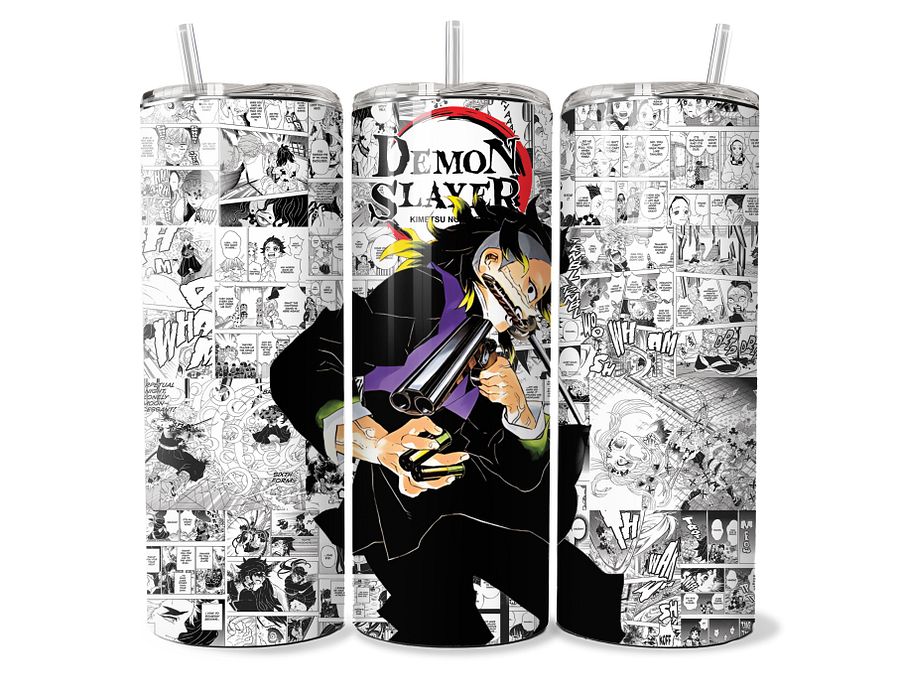Demon Slayer - Muzan's Menacing Aura Manga Tumbler - 20oz Stainless Steel product image (1)