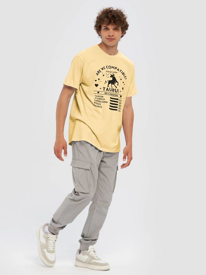 Taurus Zodiac Sign Romantic Compatibility T-Shirt - Light Comfort Colors 1717 product image (31)