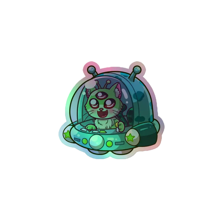 Cosmos Cat Holographic Sticker product image (1)