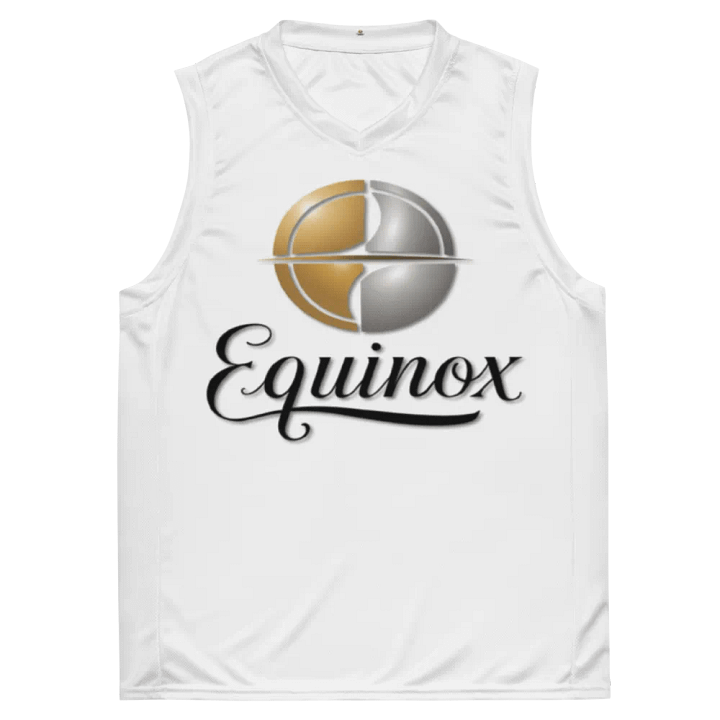 Equinox Unisex White Elite Performance Basketball Jersey product image (2)