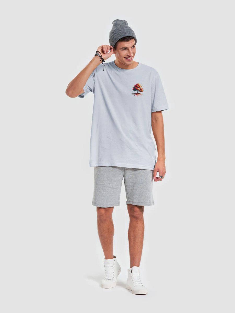 Modern Block Style Autumn Tree Graphic Bella+Canvas Unisex Supersoft T-Shirt product image (59)