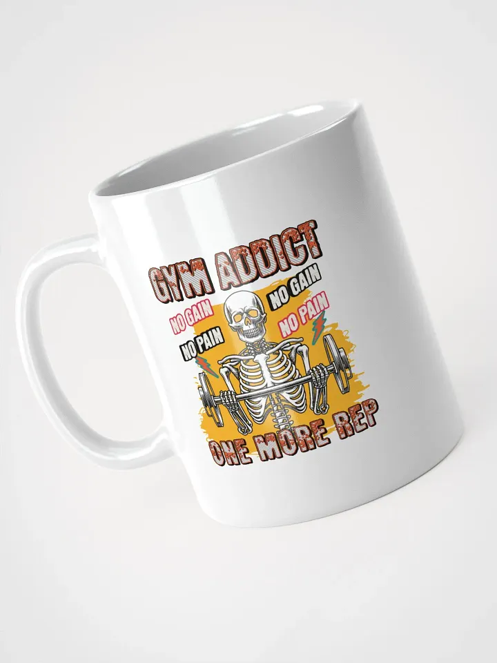 Gym Addict One More Rep Skeleton Mug product image (2)