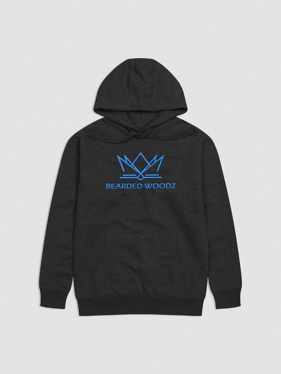 Men's Bearded Woodz Hoodie (Aqua/Teal Embroidery) product image (1)