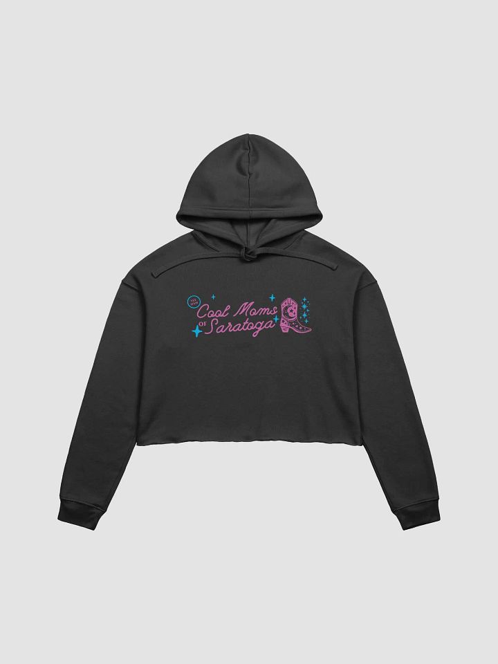 Cool Moms of Saratoga Cowboy Boot Crop Top Hoodie product image (3)