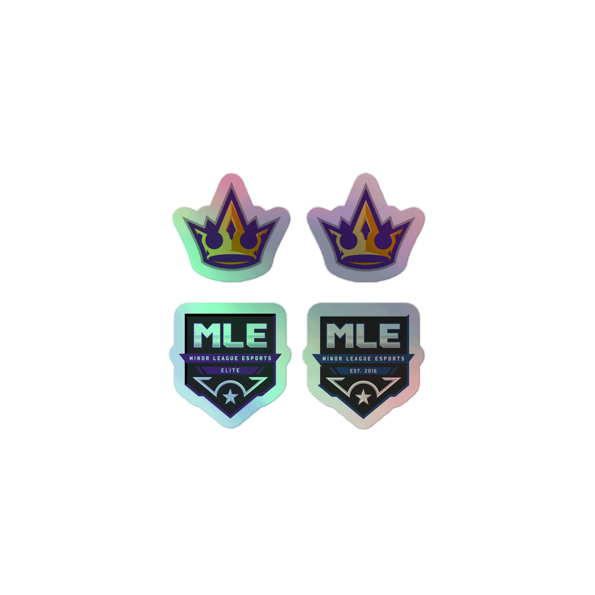 Elite Holographic Crown Sticker Set product image (1)