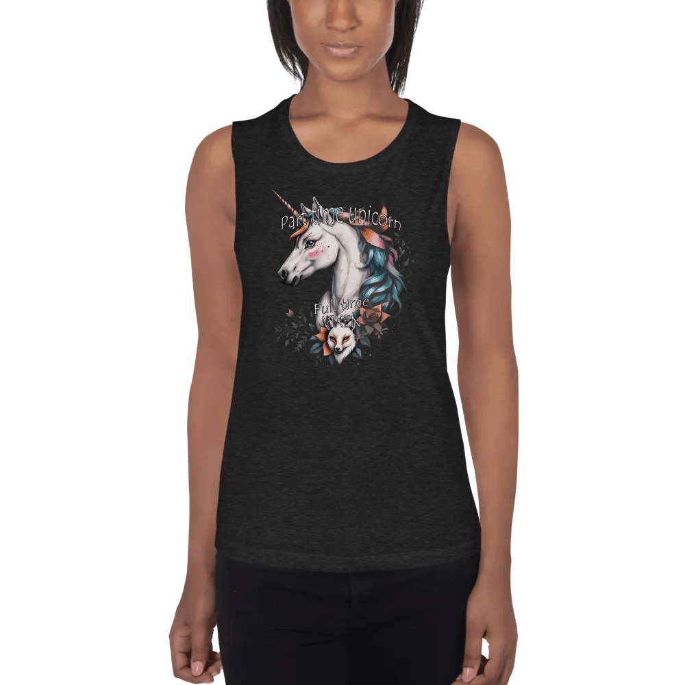 Part-Time Unicorn Full-Time Vixen Flowy Tank product image (1)