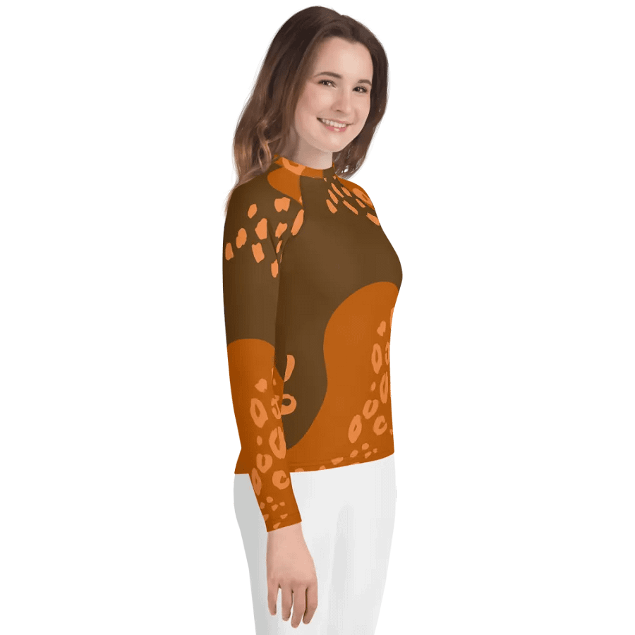 Wild Orange Youth Rash Guard product image (4)