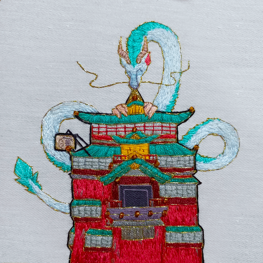 Spirited Away Embroidery Print product image (1)