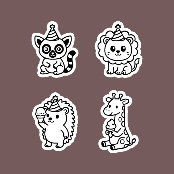 Jungle Safari Party Animals Set II product image (1)