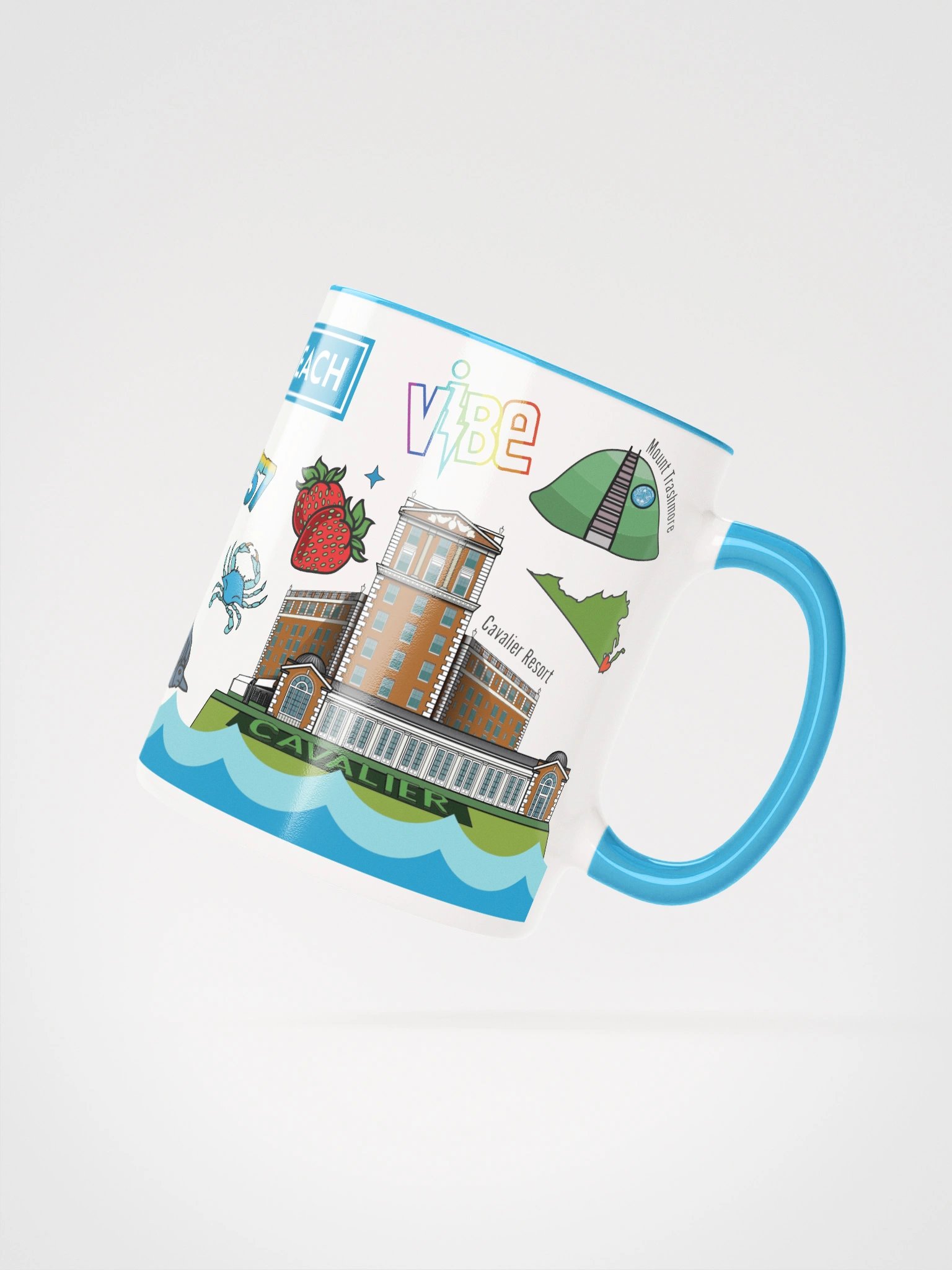 Virginia Beach Coffee Mug - Color Inside product image (3)