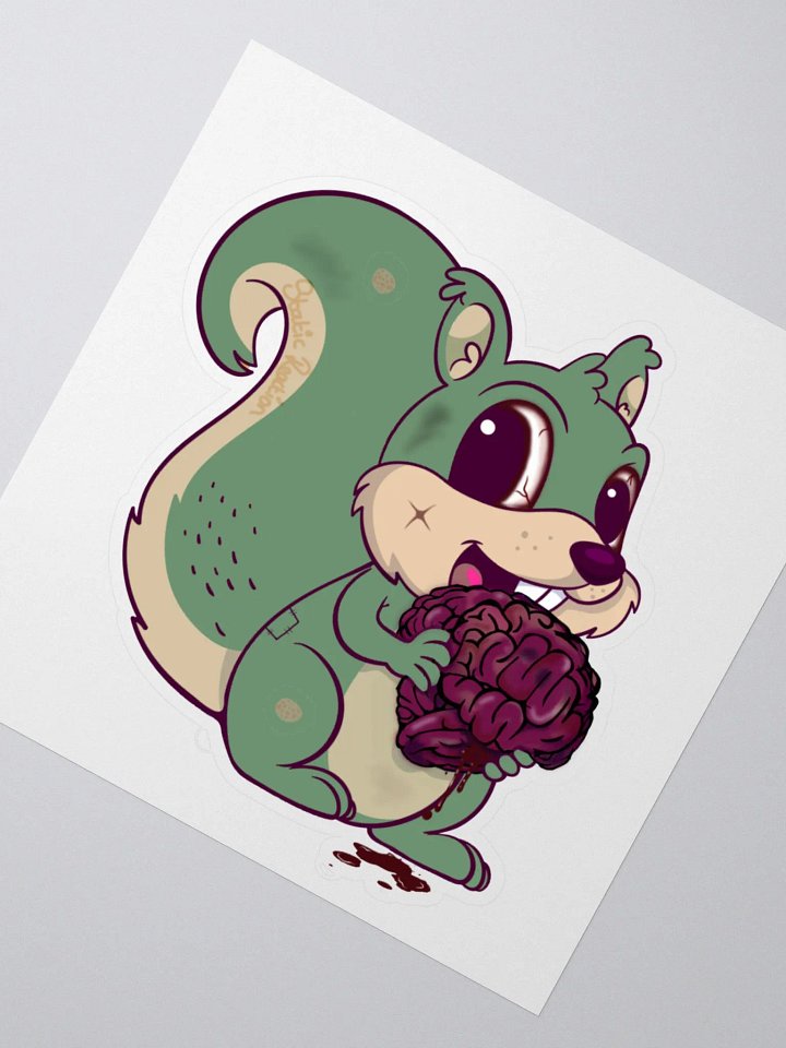 Squirrel Brain Halloween Sticker product image (4)
