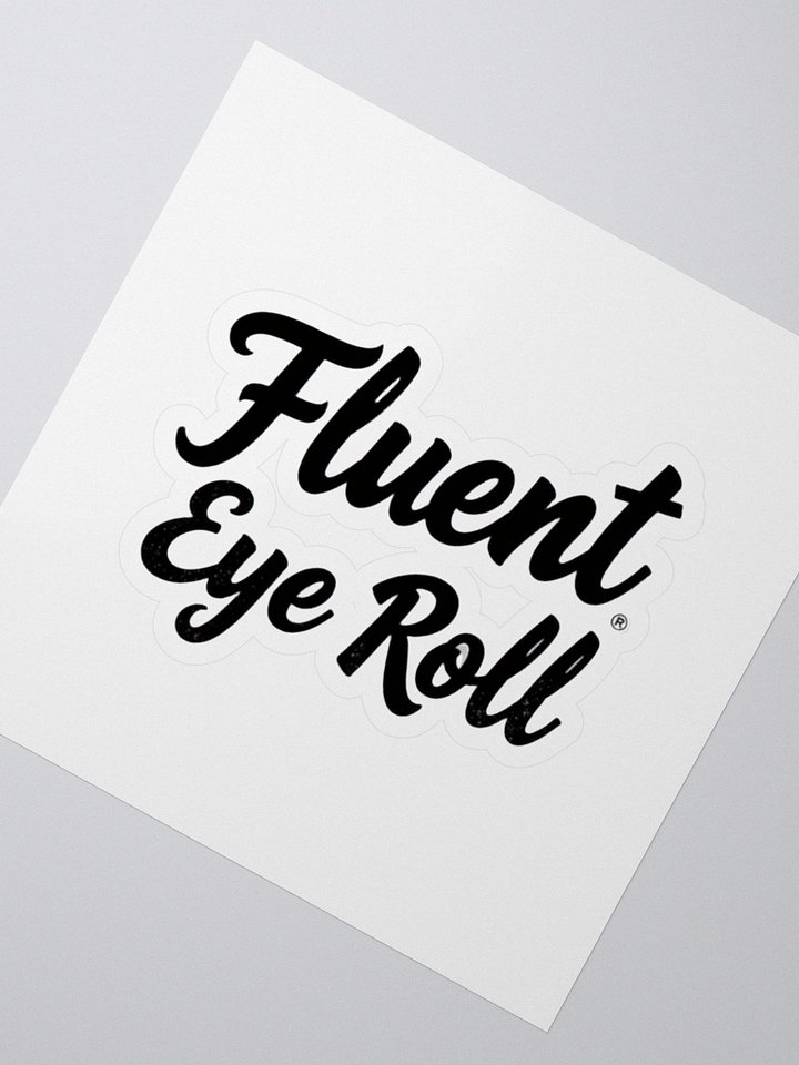 Fluent Eye Roll Kiss Cut Stickers product image (2)