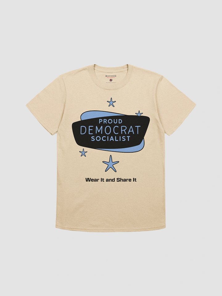 Proud Democrat Socialist Bold Identity Tee (C) product image (1)