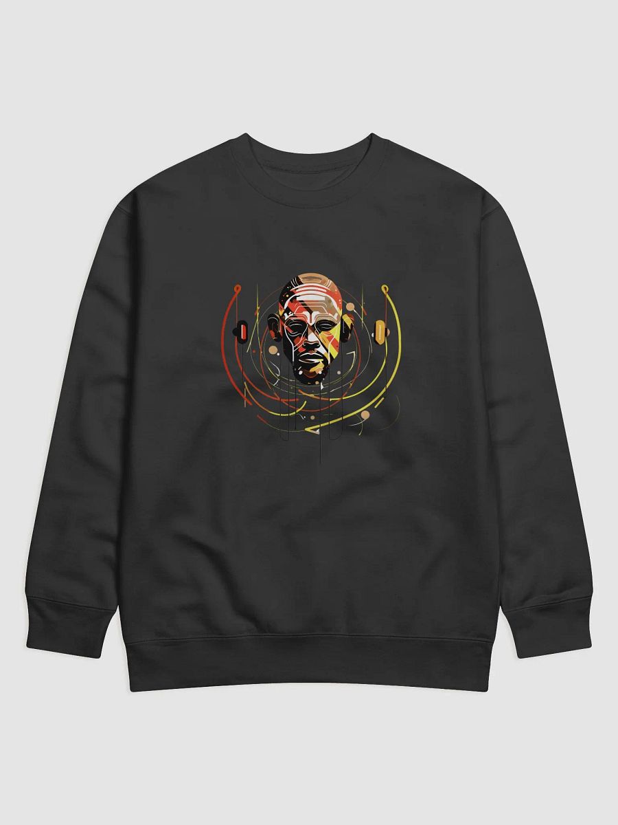 Abstract Headphones Techno Art Long Sleeve Sweater – Vibrant Music-Inspired Pullover product image (4)