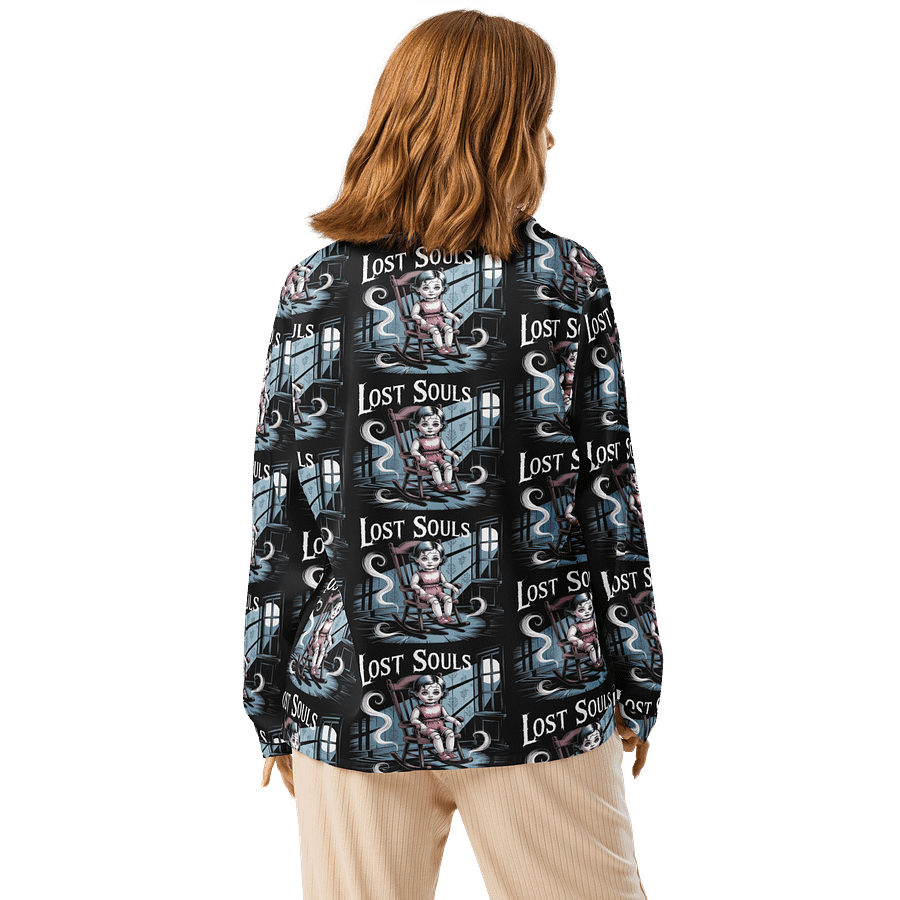 Midnight Veil Designs All-Over Print Women's Long Sleeve Pyjama Top - Lost Souls product image (2)