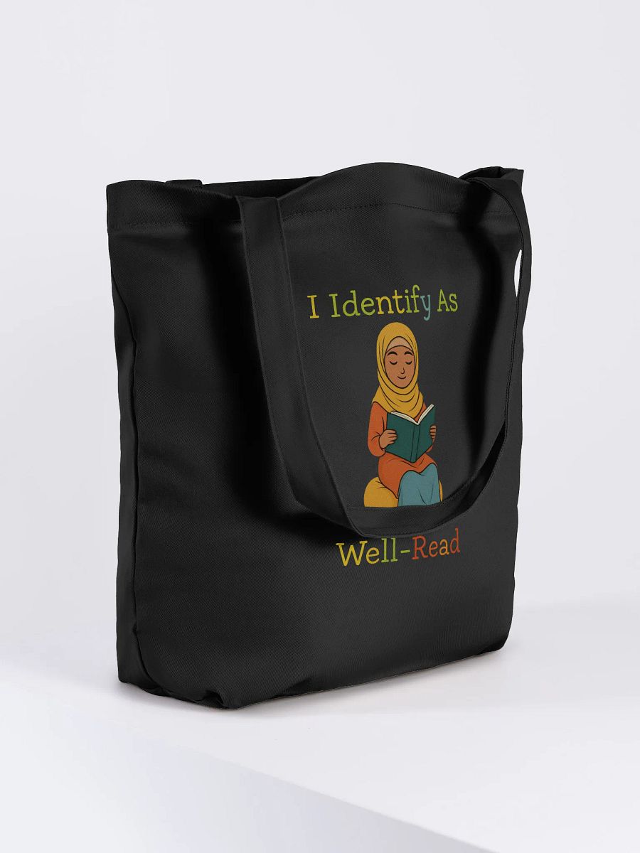I Identify As Well-Read (Girl in Hijab Reading) Tote product image (4)