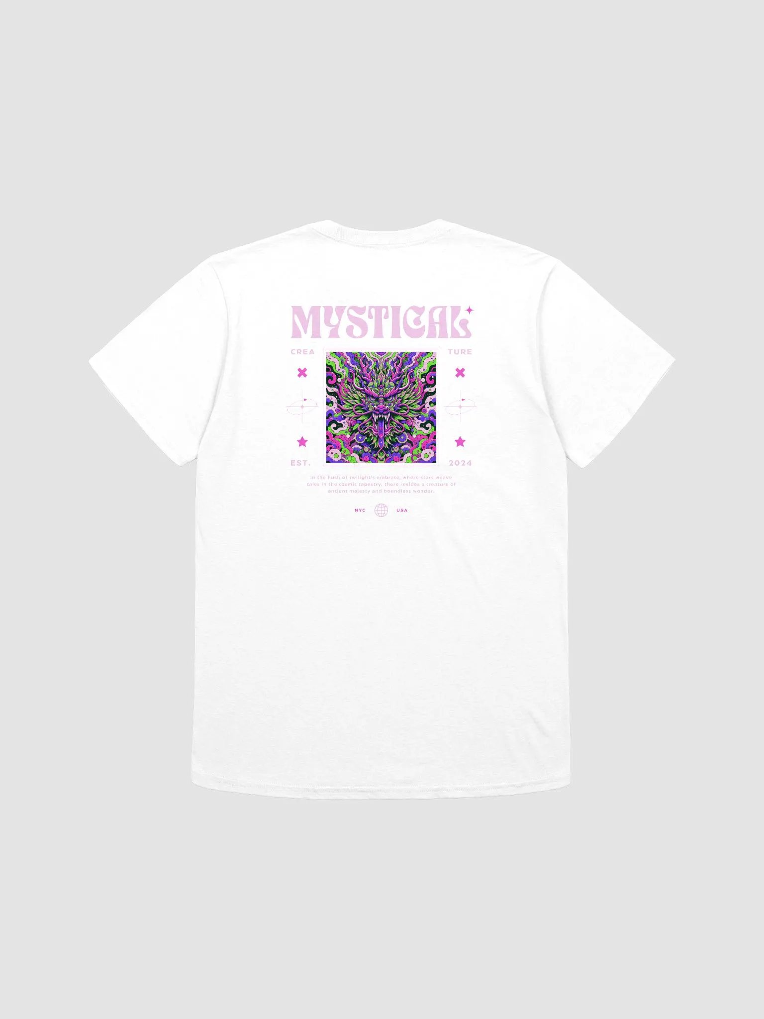 Psychedelic MYSTICAL Dragon Unisex T-Shirt product image (5)