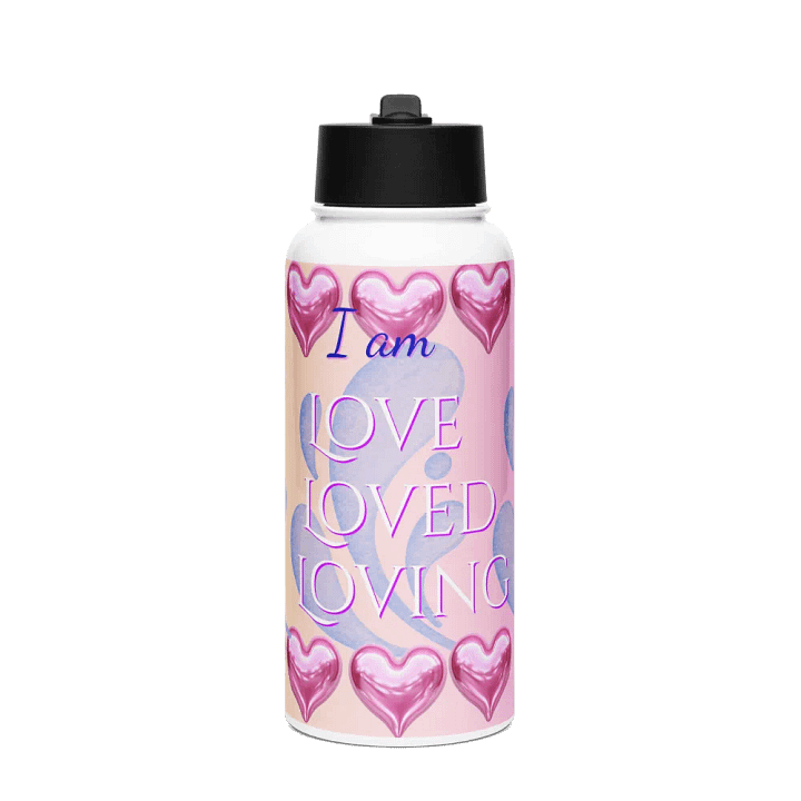 I Am Love Stainless Steel affirmations Water Bottle for health conscious ladies and gents product image (1)