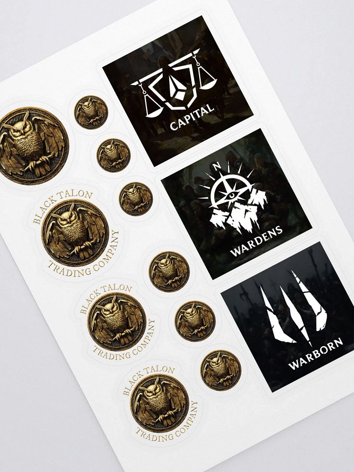 Black Talon Trading Co. Kiss Cut Sticker Sheet product image (1)