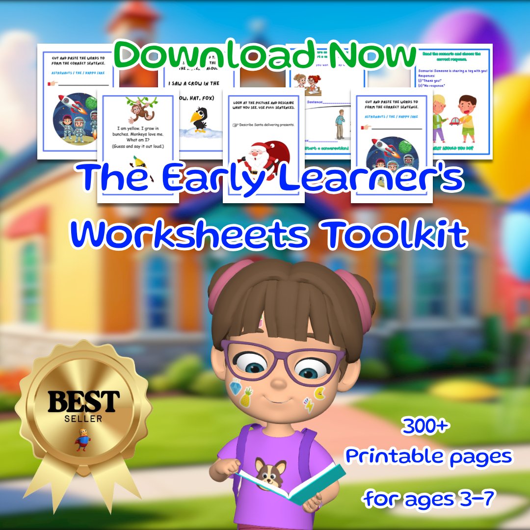 Kiddie Speak Printable Worksheets product image (1)