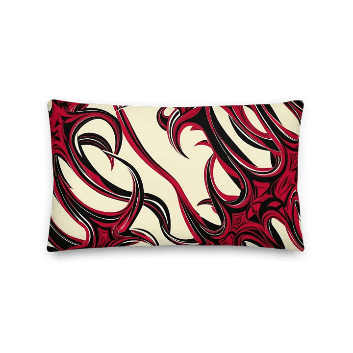 Crimson Red Barbwire Premium Pillow product image (2)