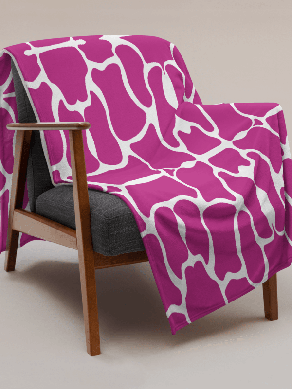 Pink Brick Mosaic Throw Blanket product image (8)