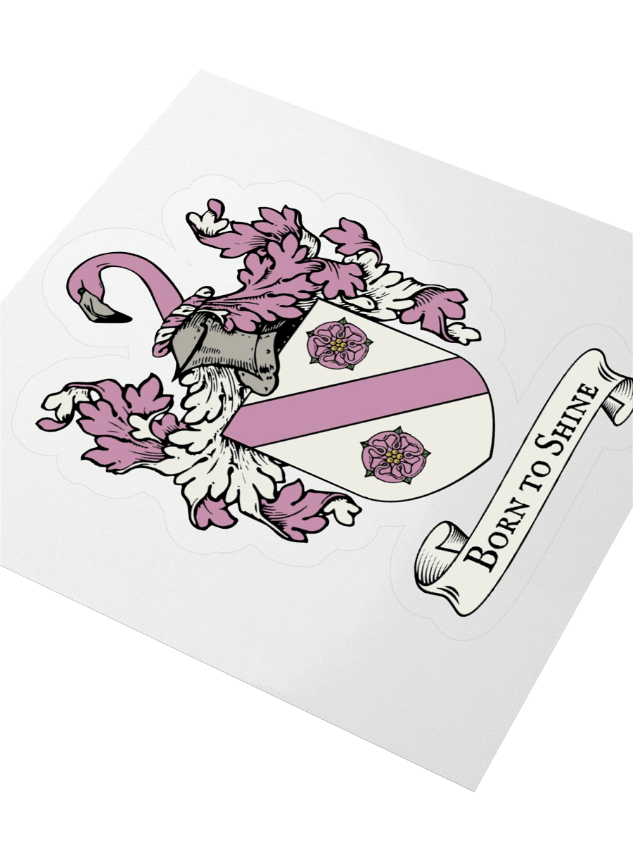 Born to Shine Flamingo Kiss Cut Sticker product image (3)
