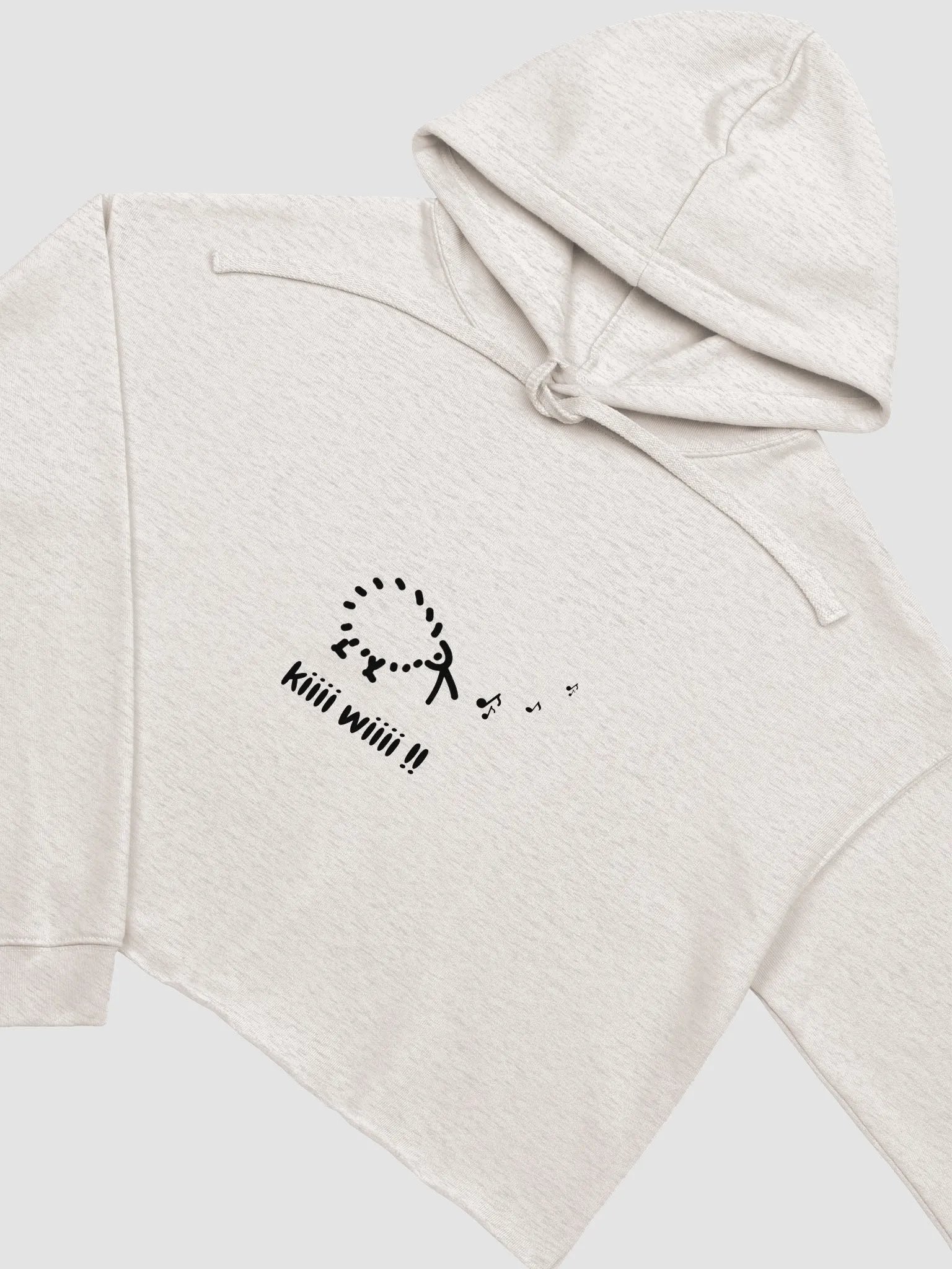 Kiwi Bird Sketch Crop Hoodie product image (10)