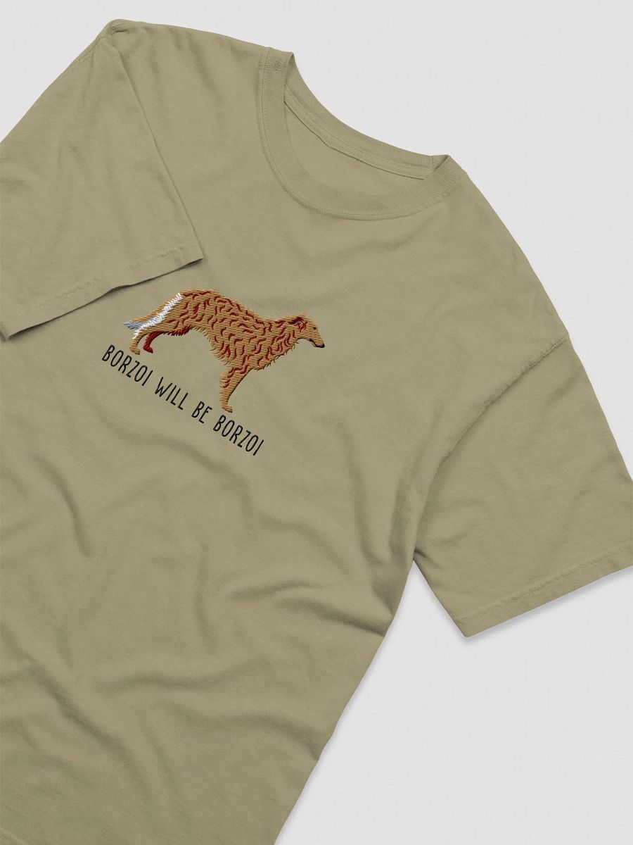 Borzoi Will Be Borzoi T-Shirt(Embroidered) of a Borzoi product image (11)