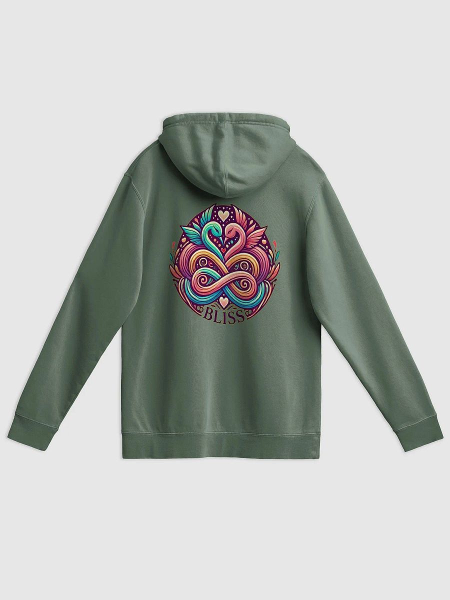 Blissful Swan Heart Pigment-Dyed Hoodie product image (52)