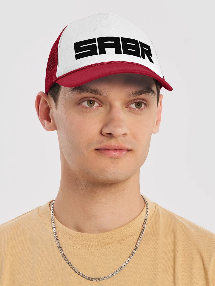 SABR Black Logo Unisex Trucker Hat product image (2)