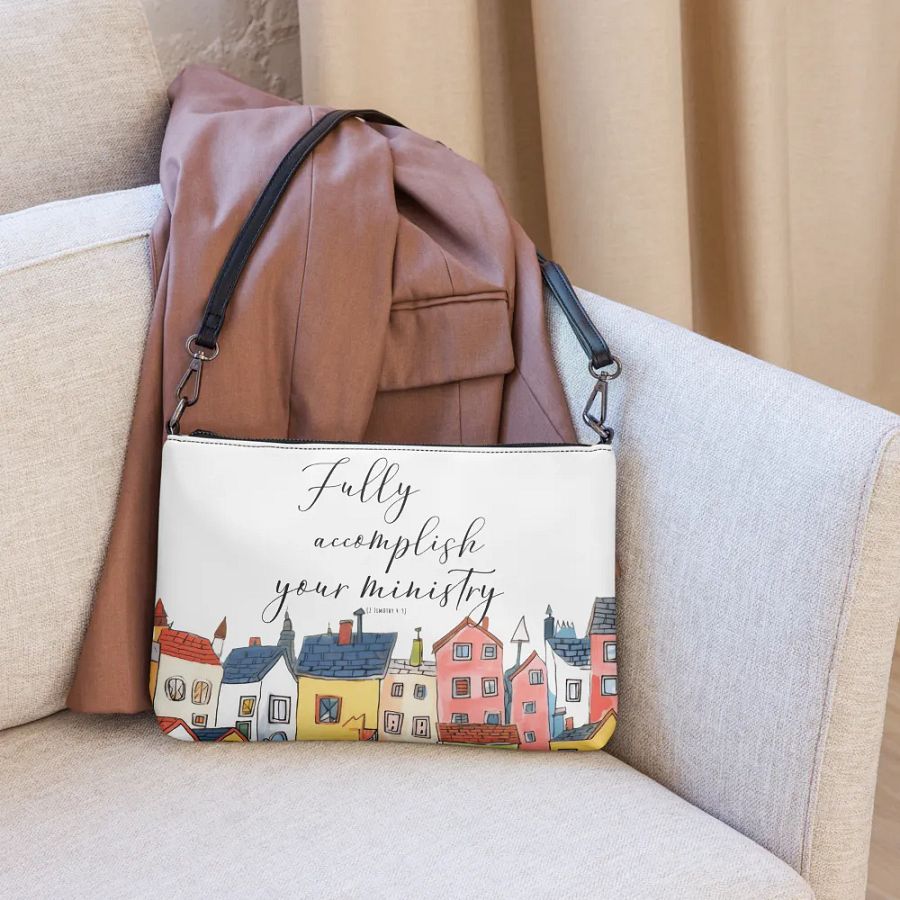 'Fully Accomplish Your Ministry' All-Over Print Crossbody Bag product image (11)