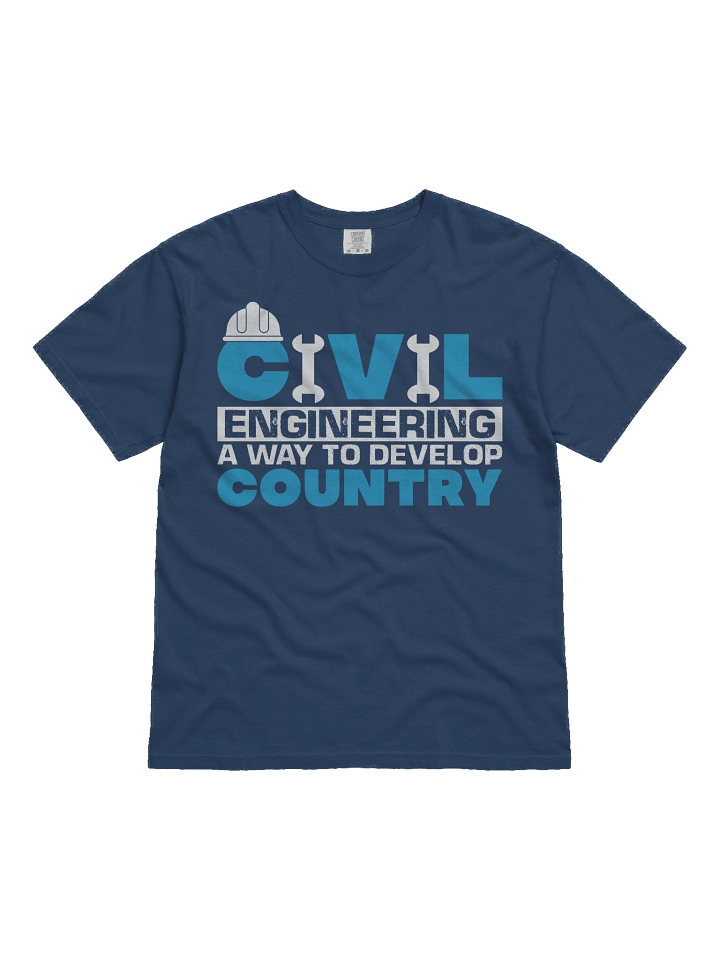 Civil engineering a way to develop country, V-Neck Tee, Funny Engineer Shirt, Gift for Engineers, Unisex Logic Tee, Engineering Humor Top product image (1)