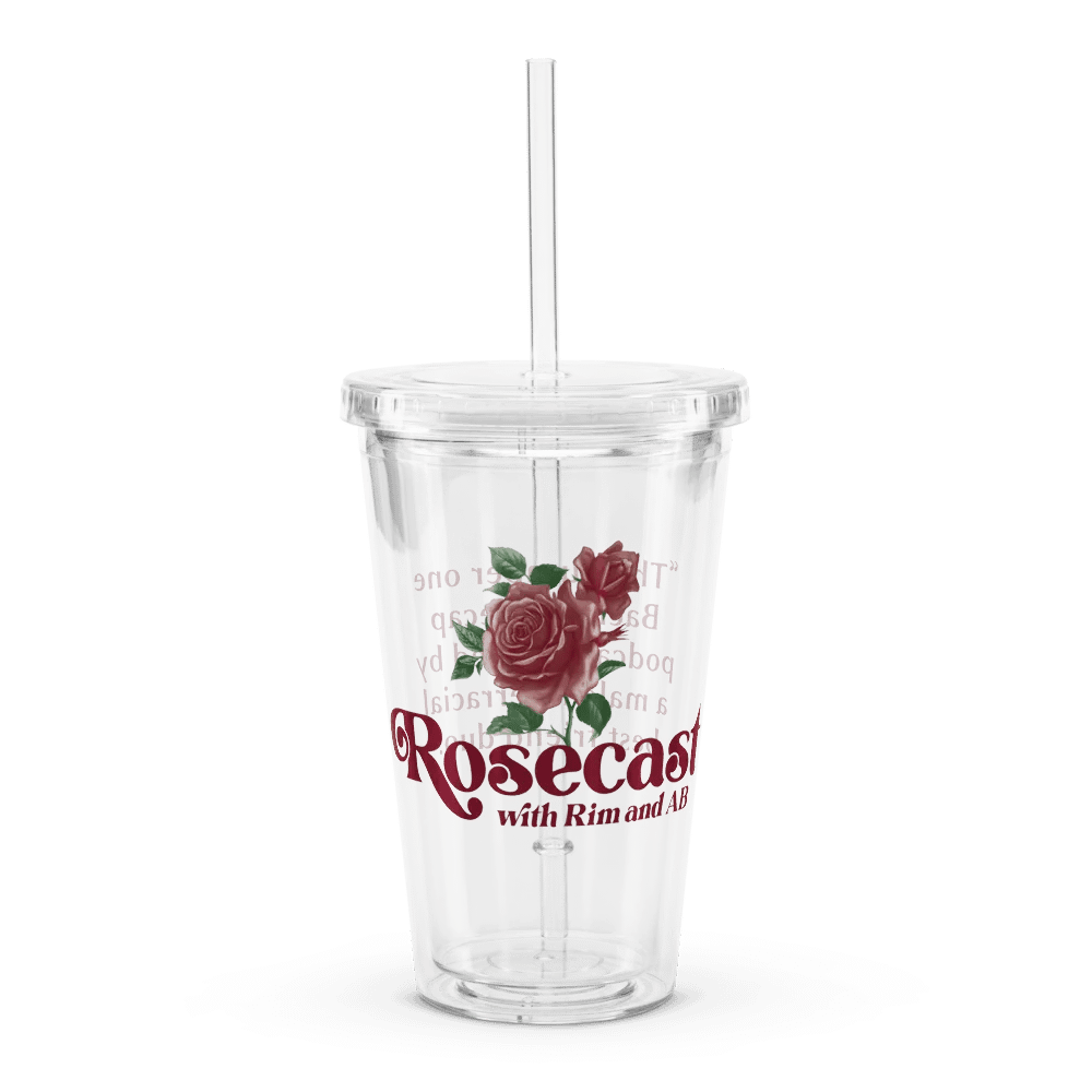 Retro Rose Plastic Tumbler (Doubled-Walled) product image (1)