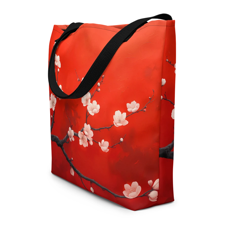 Tote Bag: Vibrant Flowers Cherry Blossoms in Spring Japanese Art Style Design product image (4)