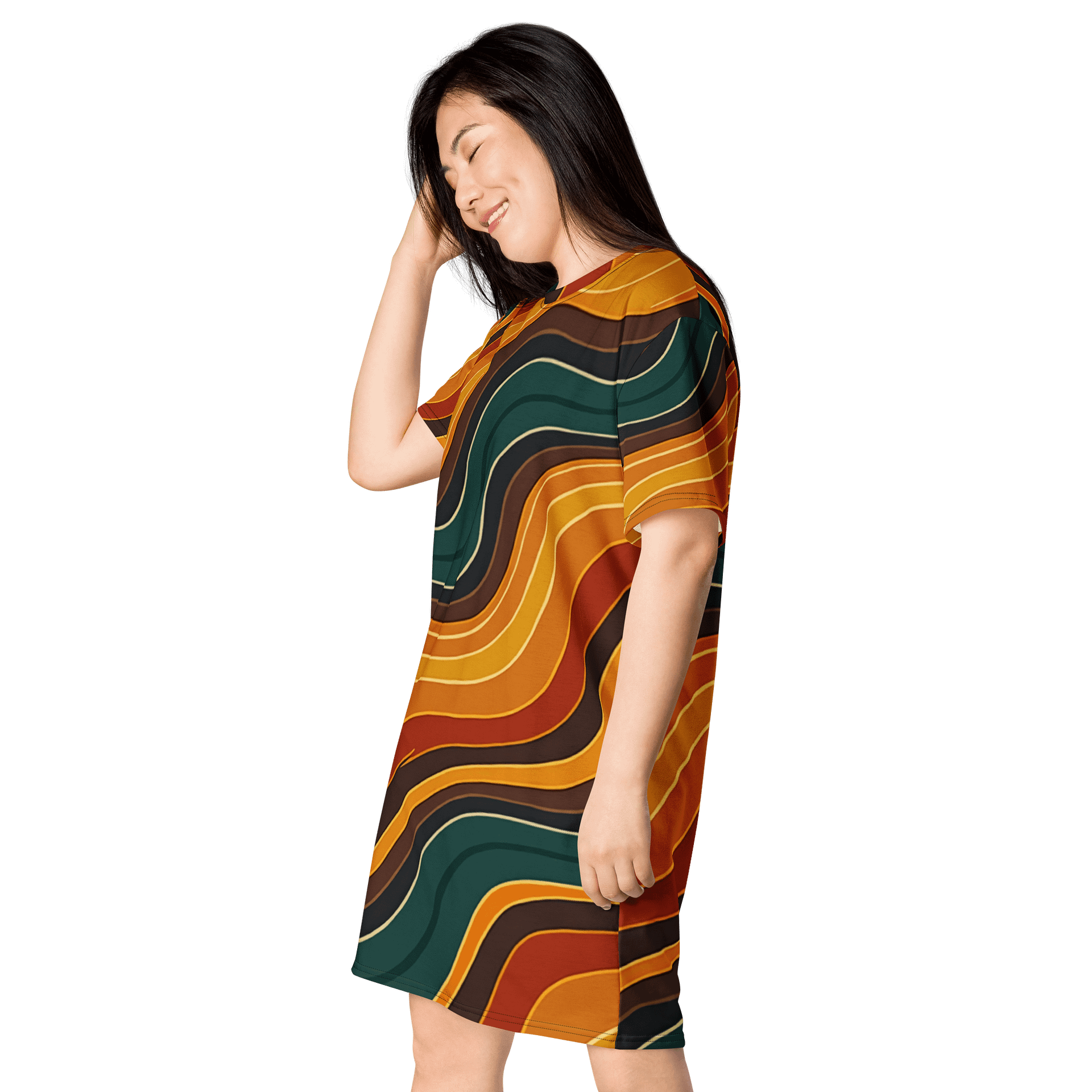 Barry Grady 'Flowing Waves' All-Over Dress product image (3)