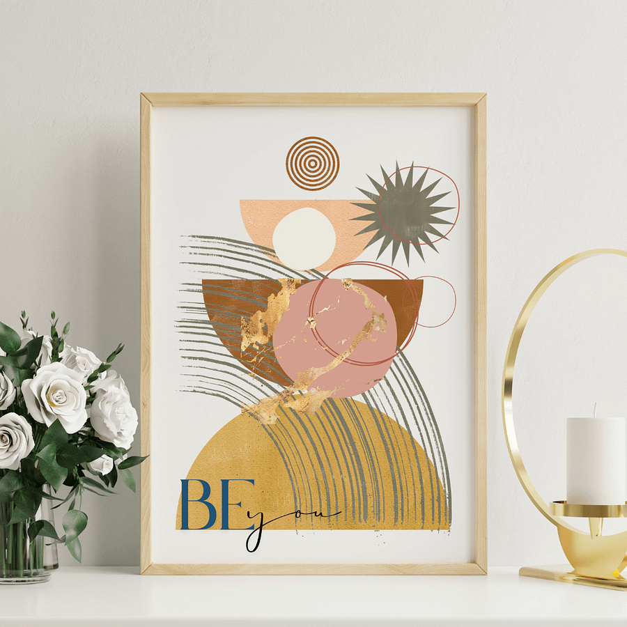 'Be You ' Abstract Print #1 product image (4)