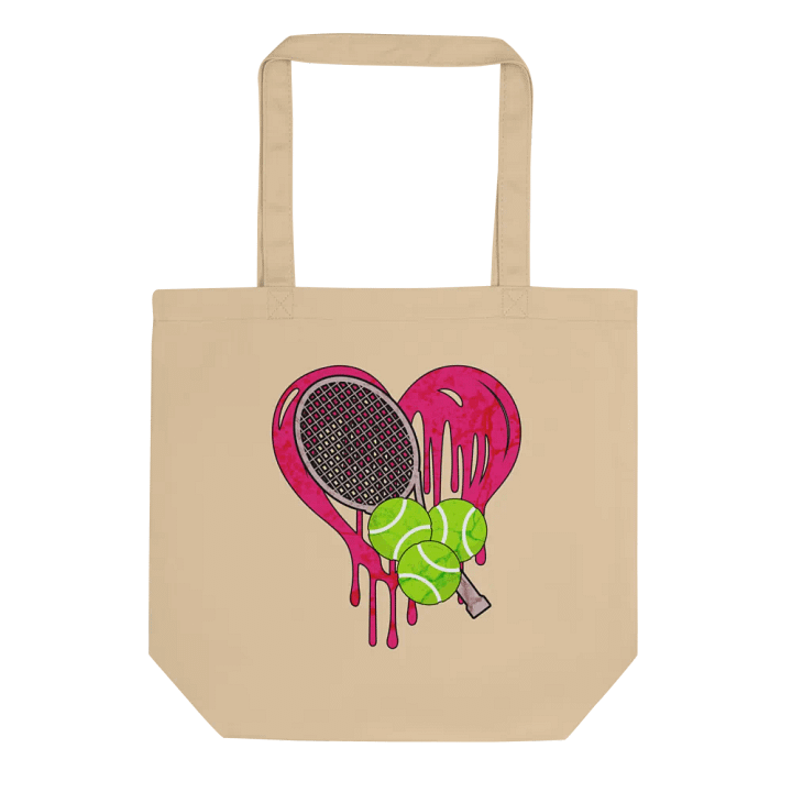Heart Tennis Dripping Tote product image (1)