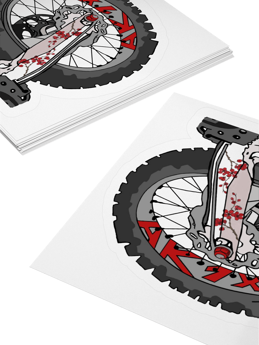 AK-1XXX rear wheel | Kiss-cut sticker product image (4)
