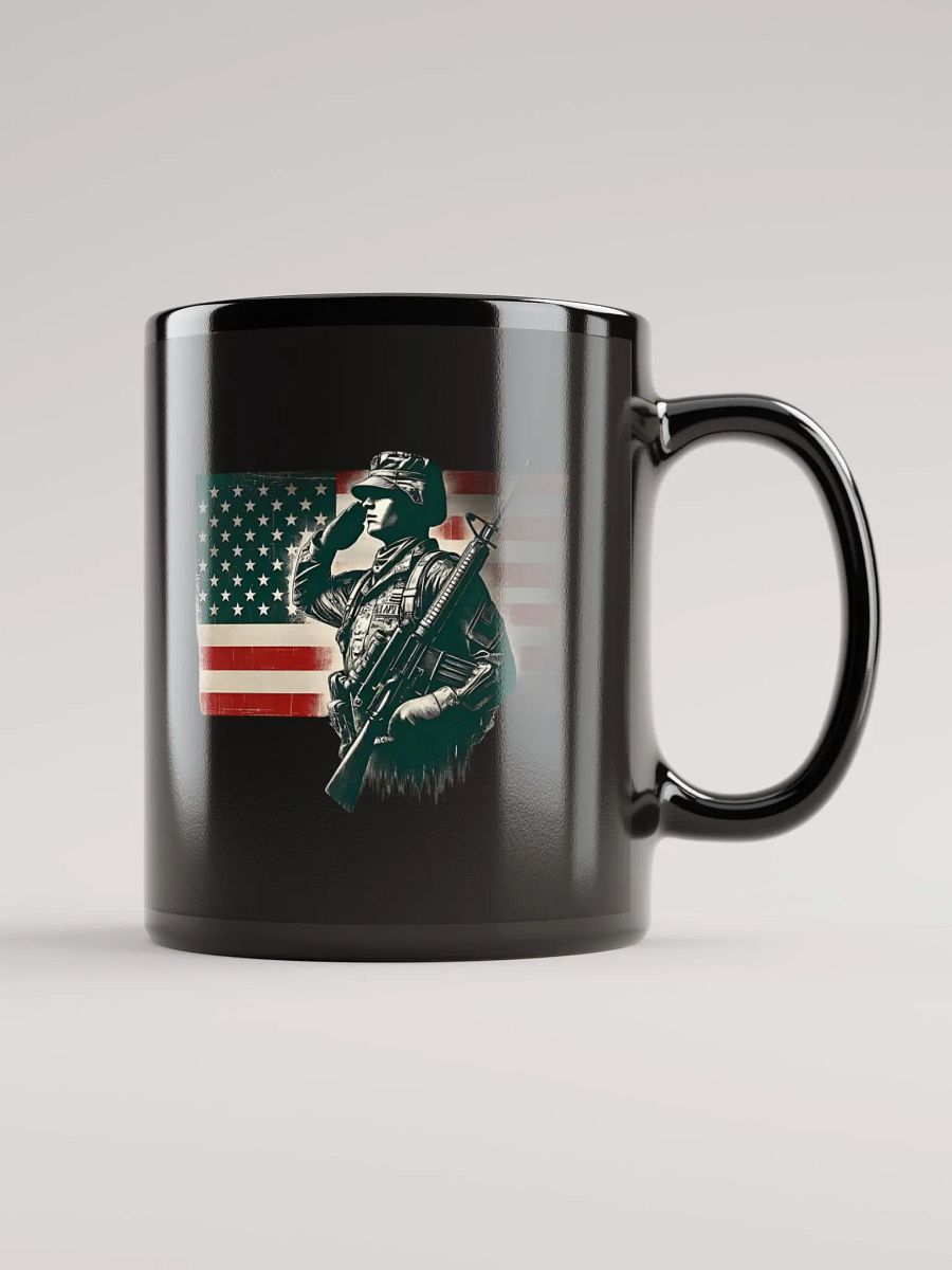 Saluting Soldier - Proud USA Patriotic Tribute Vintage Mug product image (1)