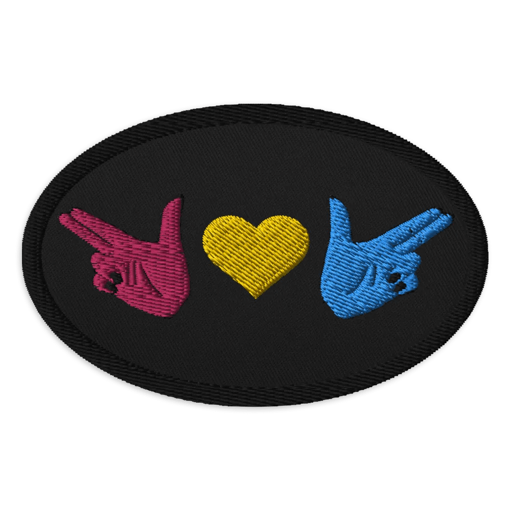 Finger Guns (pan flag) Patch product image (1)