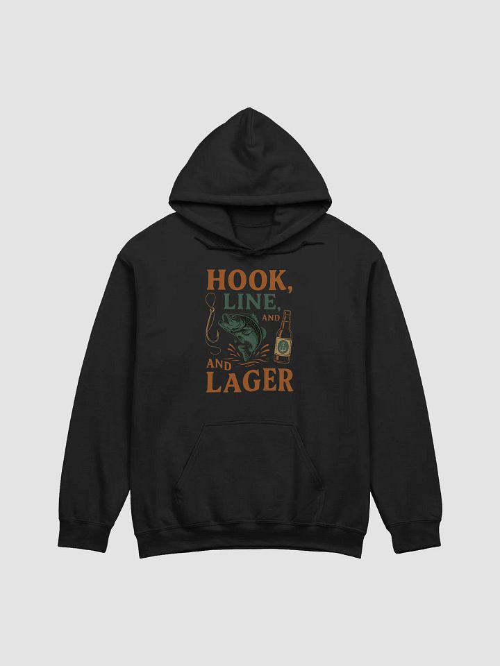 Hook, Line, & Lager Hoodie – Funny Fishing Beer Hoodie product image (2)