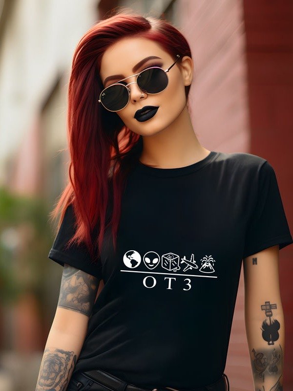 OT3 - The Story Of Xenu T-Shirt (White text) product image (1)